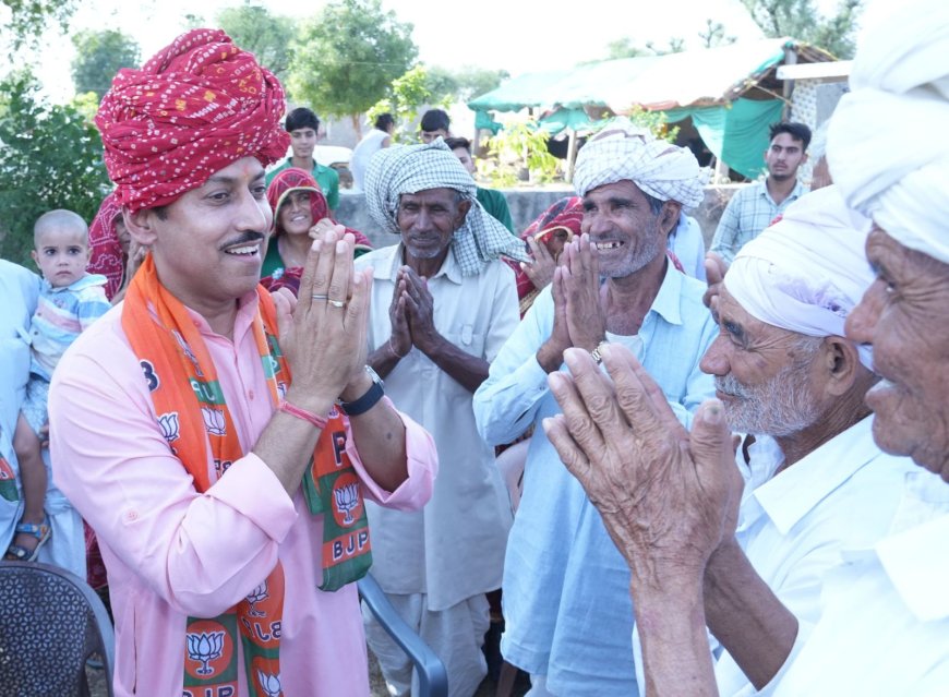 कर्नल राज्यवर्धन राठौड़ और राव राजेन्द्र सिंह का भव्य रोड शो