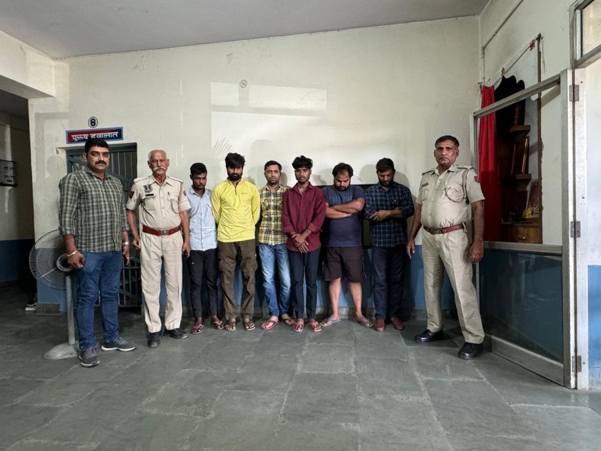 आआरयू मशीन चोरी करने वाले छह शातिर बदमाश गिरफ्तार