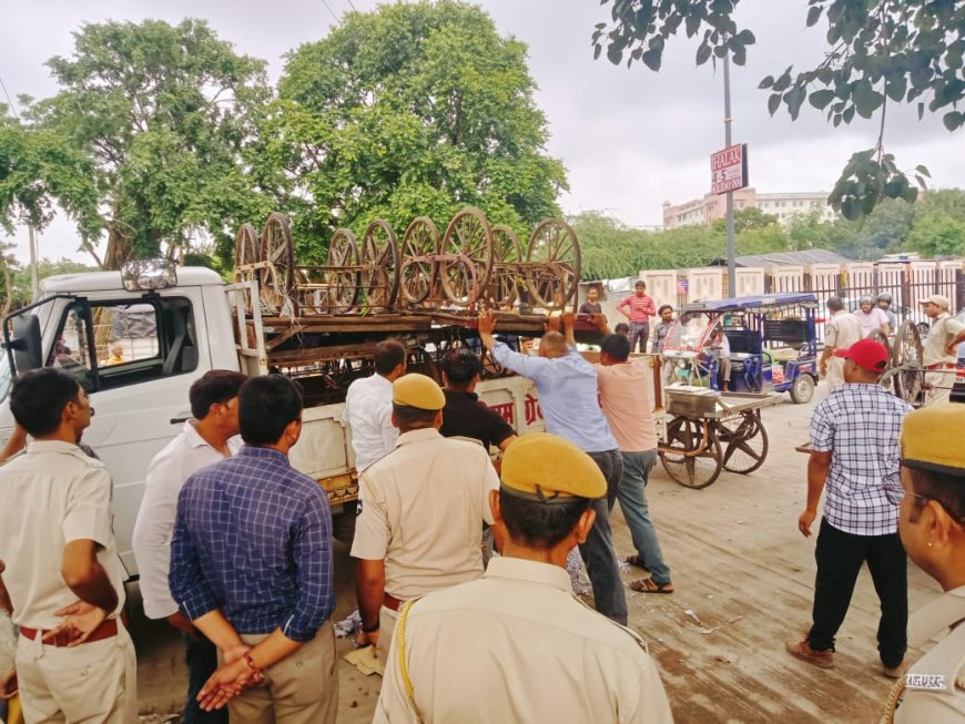 जयपुर नगर निगम ग्रेटर आयुक्त द्वारा मालवीय नगर जोन की सफाई व्यवस्था का औचक निरीक्षण