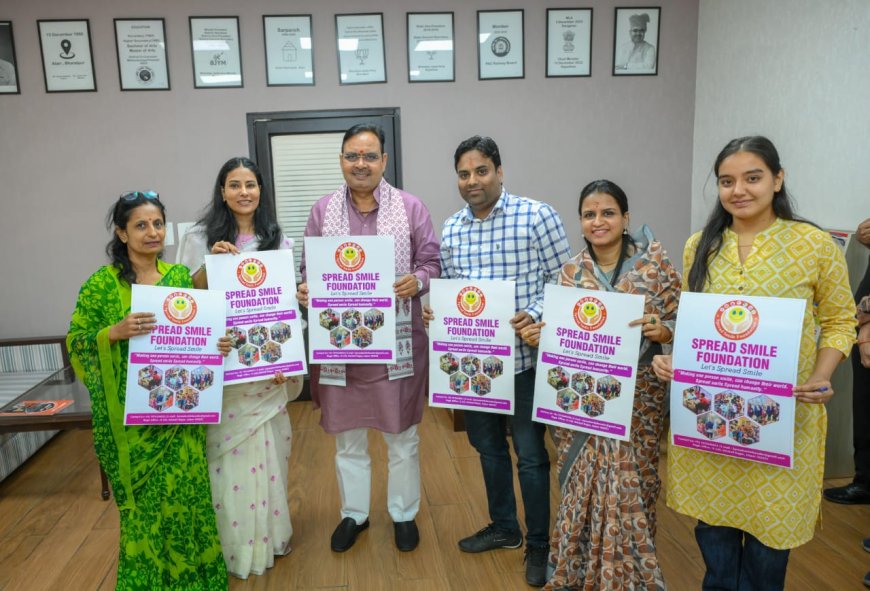 मुख्यमंत्री Bhajan Lal Sharma ने किया ‘Spread Smile Foundation’ के पोस्टर का विमोचन